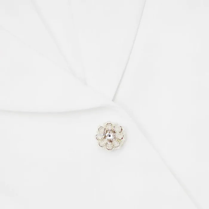 Self Portrait Dresses White Crepe Embellished Midi Dress 8211 Women Self Portrait Dresses White Crepe Embellished Midi Dress 8211 Women