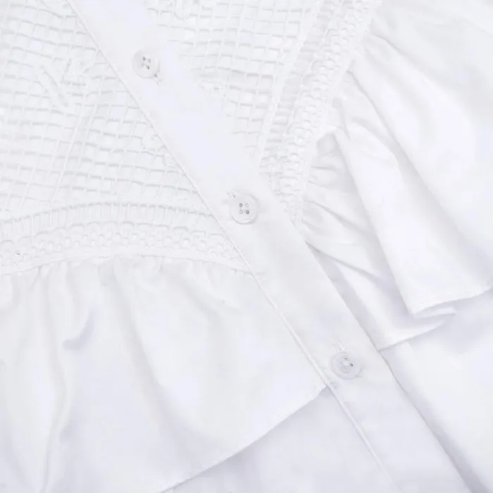 Self Portrait Dresses White Lace Panel Mini Dress 8211 Women Self Portrait Dresses White Lace Panel Mini Dress 8211 Women