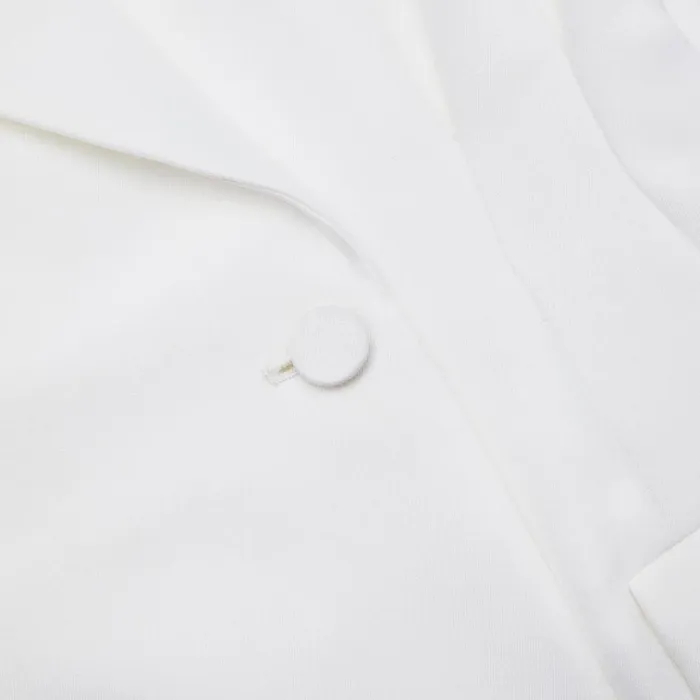 Self Portrait Dresses White Taffeta Tailored Mini Dress 8211 Women Self Portrait Dresses White Taffeta Tailored Mini Dress 8211 Women