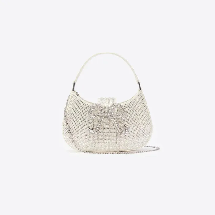 Self Portrait Exclusives Champagne Rhinestone Mini Crescent Bag 8211 Women Self Portrait Exclusives Champagne Rhinestone Mini Crescent Bag 8211 Women