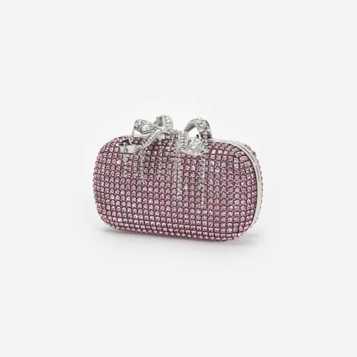 Self Portrait Exclusives Pink Chainmail Clutch Bag 8211 Women Self Portrait Exclusives Pink Chainmail Clutch Bag 8211 Women