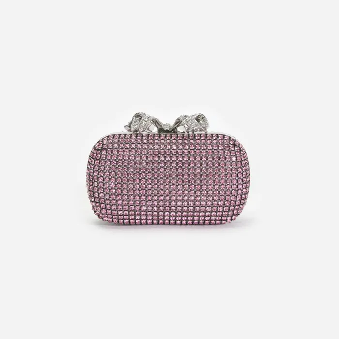 Self Portrait Exclusives Pink Chainmail Clutch Bag 8211 Women Self Portrait Exclusives Pink Chainmail Clutch Bag 8211 Women
