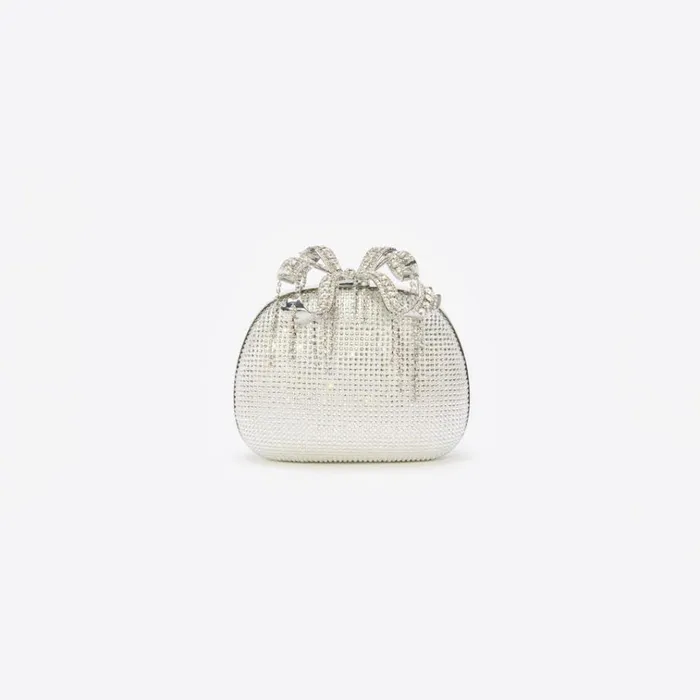 Self Portrait Icons Champagne Rhinestone Clutch Bag 8211 Women