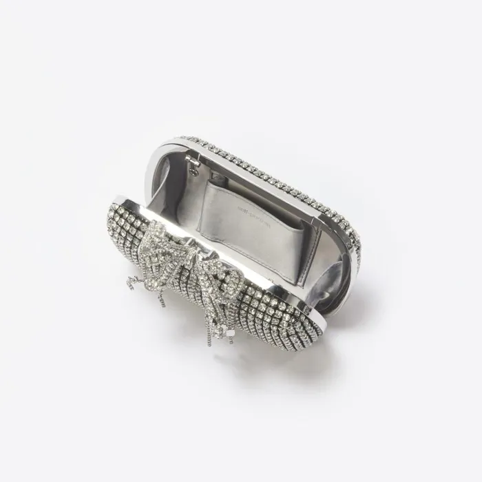 Self Portrait Icons Silver Chainmail Clutch Bag 8211 Women Self Portrait Icons Silver Chainmail Clutch Bag 8211 Women