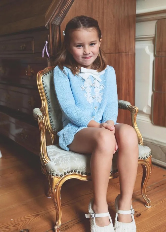 Self Portrait Knitwear Blue Sequin Knit Skirt 8211 Kids Self Portrait Knitwear Blue Sequin Knit Skirt 8211 Kids