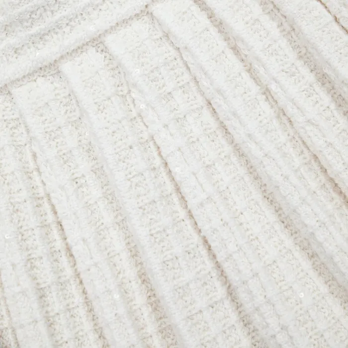 Self Portrait Knitwear Cream Knitted Mini Skirt 8211 Women Self Portrait Knitwear Cream Knitted Mini Skirt 8211 Women