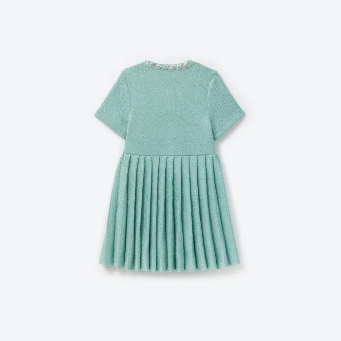 Self Portrait Knitwear Mint Sequin Knit Dress 8211 Kids Self Portrait Knitwear Mint Sequin Knit Dress 8211 Kids