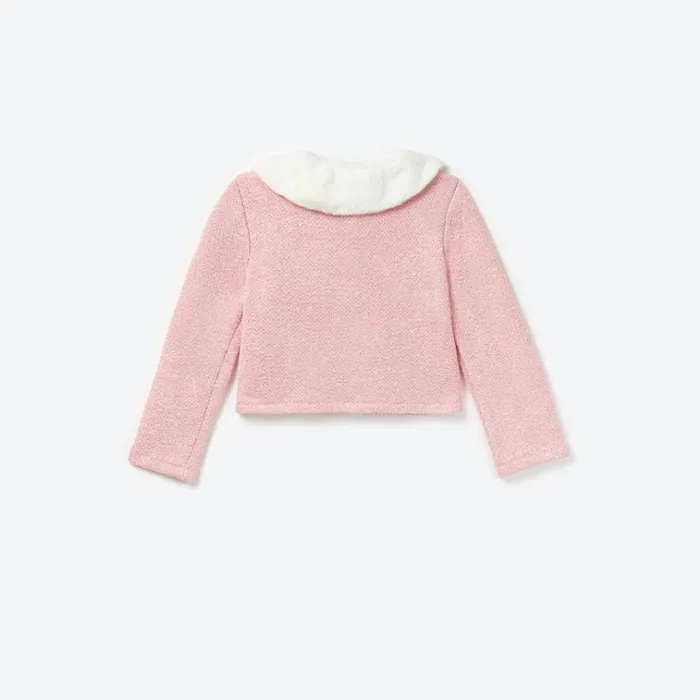 Self Portrait Knitwear Pink Sequin Knit Cardigan 8211 Kids Self Portrait Knitwear Pink Sequin Knit Cardigan 8211 Kids