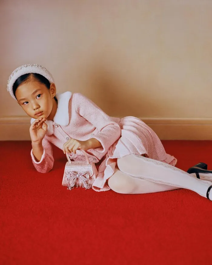 Self Portrait Knitwear Pink Sequin Knit Cardigan 8211 Kids Self Portrait Knitwear Pink Sequin Knit Cardigan 8211 Kids