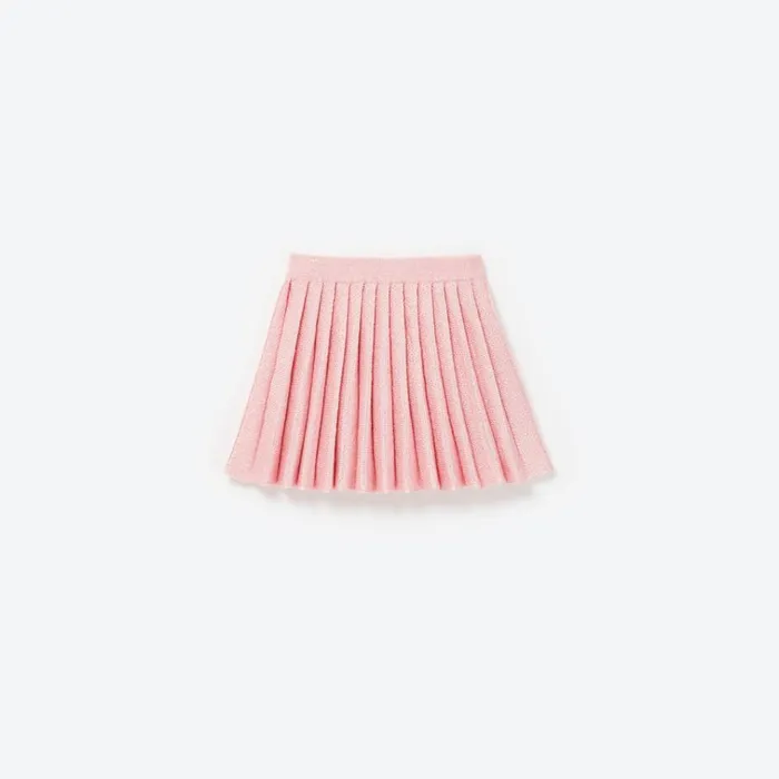 Self Portrait Knitwear Pink Sequin Knit Pleated Skirt 8211 Kids Self Portrait Knitwear Pink Sequin Knit Pleated Skirt 8211 Kids