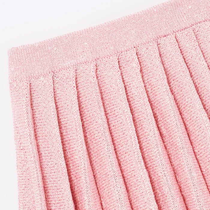 Self Portrait Knitwear Pink Sequin Knit Pleated Skirt 8211 Kids Self Portrait Knitwear Pink Sequin Knit Pleated Skirt 8211 Kids