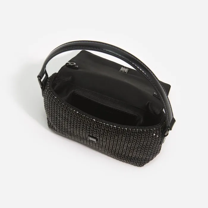 Self Portrait Micro Black Rhinestone Chainmail Micro Bag 8211 Women Self Portrait Micro Black Rhinestone Chainmail Micro Bag 8211 Women