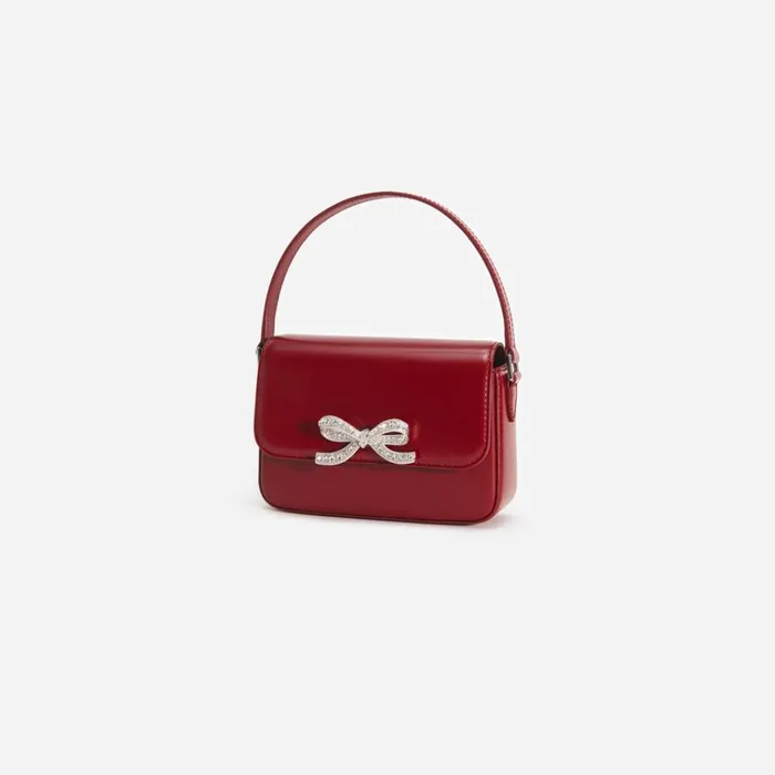 Self Portrait Micro Burgundy Leather Micro Bag 8211 Women Self Portrait Micro Burgundy Leather Micro Bag 8211 Women
