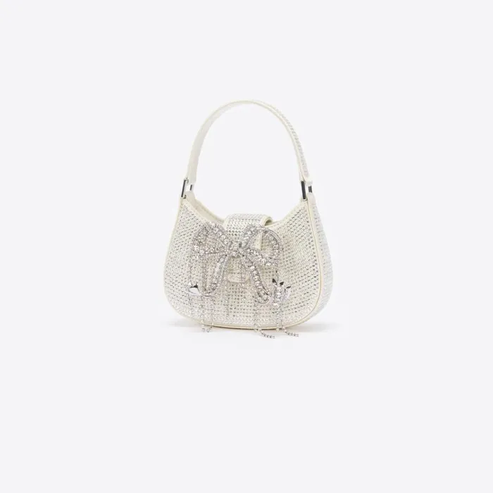 Self Portrait Micro Champagne Rhinestone Micro Crescent Bag 8211 Women Self Portrait Micro Champagne Rhinestone Micro Crescent Bag 8211 Women