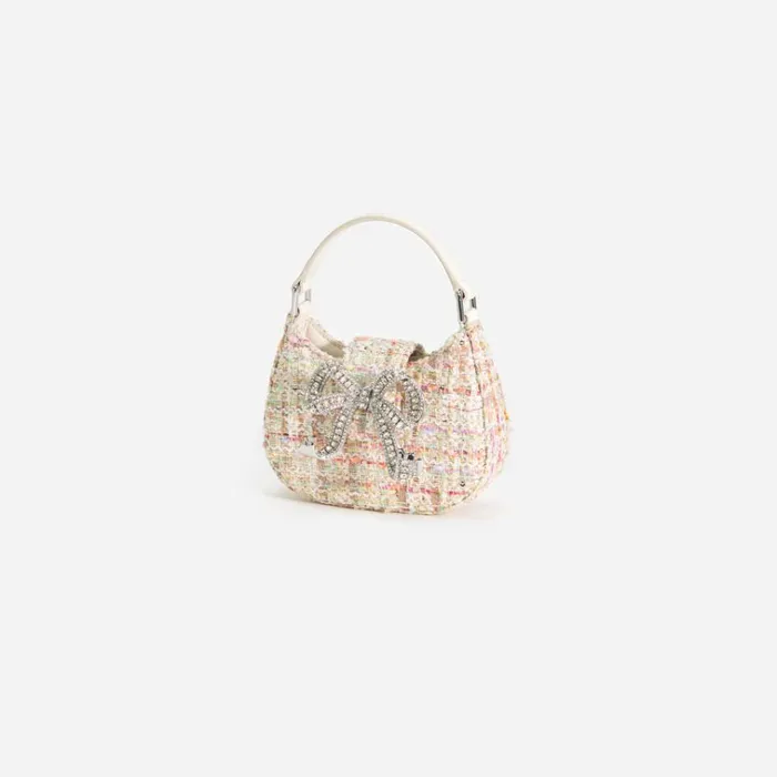 Self Portrait Micro Cream Boucle Micro Bag 8211 Women Self Portrait Micro Cream Boucle Micro Bag 8211 Women