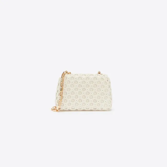 Self Portrait Micro Cream Woven Leather Micro Bag 8211 Women Self Portrait Micro Cream Woven Leather Micro Bag 8211 Women