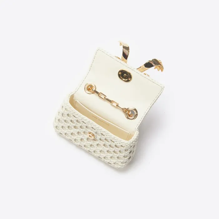 Self Portrait Micro Cream Woven Leather Micro Bag 8211 Women Self Portrait Micro Cream Woven Leather Micro Bag 8211 Women