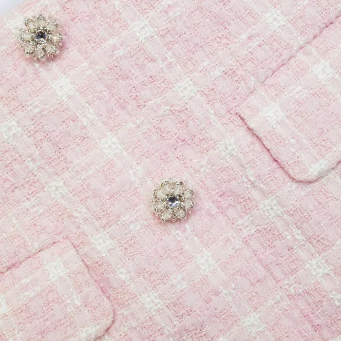 Self Portrait Outerwear Pink Boucle Collar Jacket 8211 Women Self Portrait Outerwear Pink Boucle Collar Jacket 8211 Women