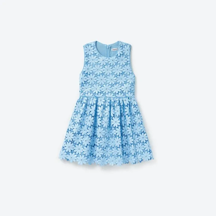 Self Portrait Party Dresses Blue Sequin Guipure Dress 8211 Kids