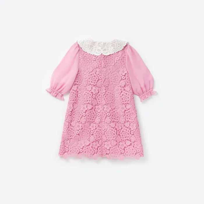 Self Portrait Party Dresses Pink Lace Collar Dress 8211 Kids Self Portrait Party Dresses Pink Lace Collar Dress 8211 Kids