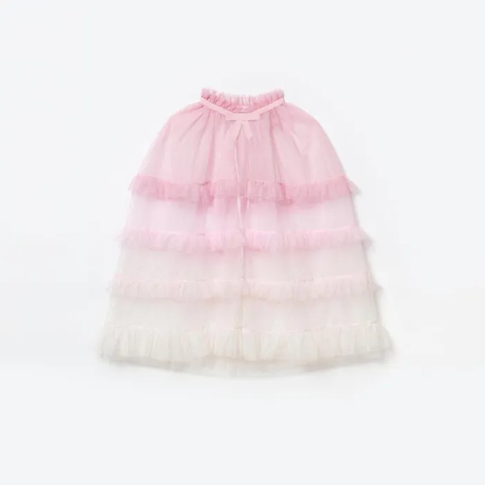 Self Portrait Party Dresses Pink Mesh Dot Cape 8211 Kids