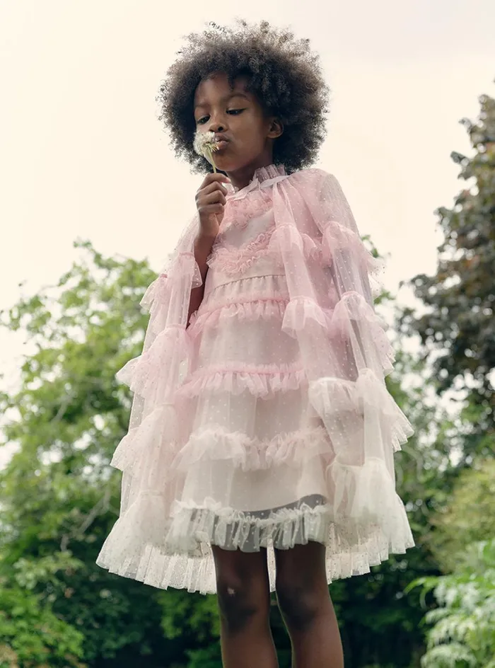 Self Portrait Party Dresses Pink Mesh Dot Mini Dress 8211 Kids Self Portrait Party Dresses Pink Mesh Dot Mini Dress 8211 Kids