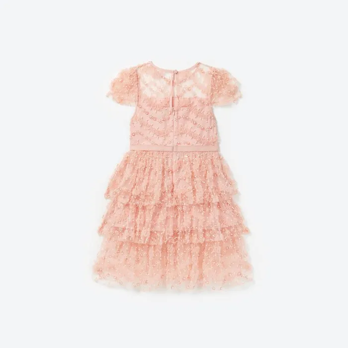 Self Portrait Party Dresses Pink Tiered Sequin Dress 8211 Kids Self Portrait Party Dresses Pink Tiered Sequin Dress 8211 Kids