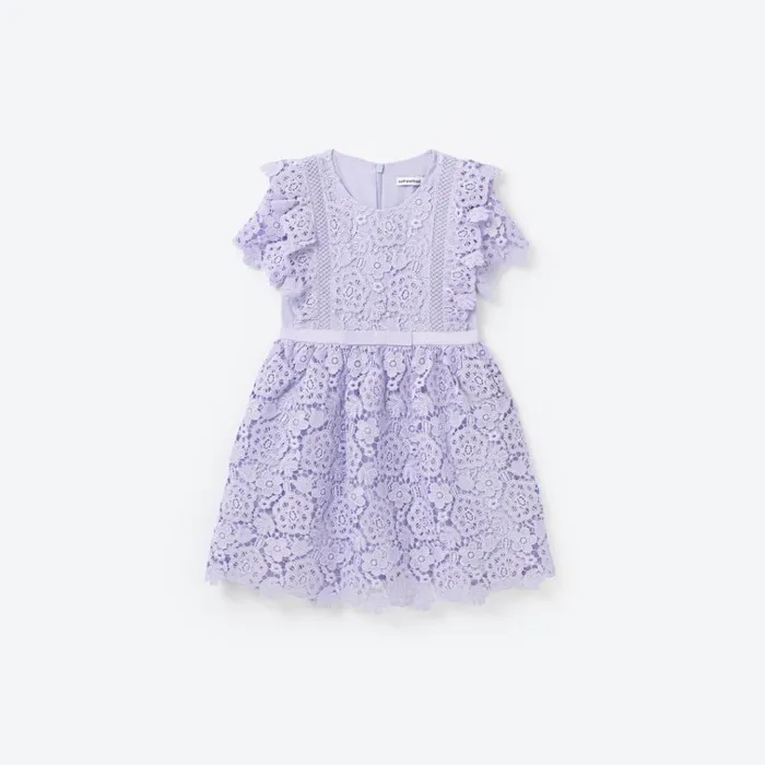Self Portrait Party Dresses Purple Lace Dress 8211 Kids
