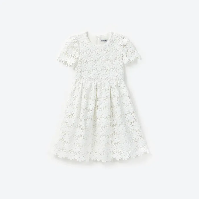 Self Portrait Party Dresses White Sequin Guipure Dress 8211 Kids