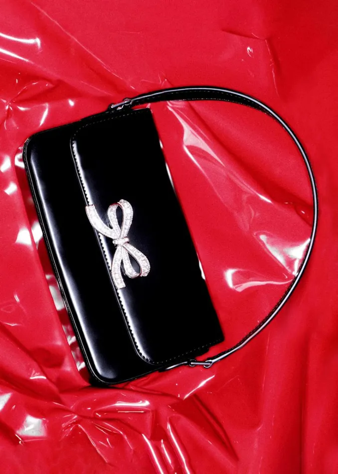 Self Portrait Shoulder Bags Black Leather Baguette Bag 8211 Women Self Portrait Shoulder Bags Black Leather Baguette Bag 8211 Women
