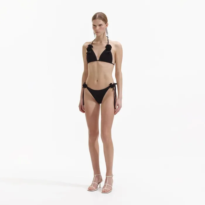 Self Portrait Swim and Resort Black Crochet Bikini Brief 8211 Women Self Portrait Swim and Resort Black Crochet Bikini Brief 8211 Women