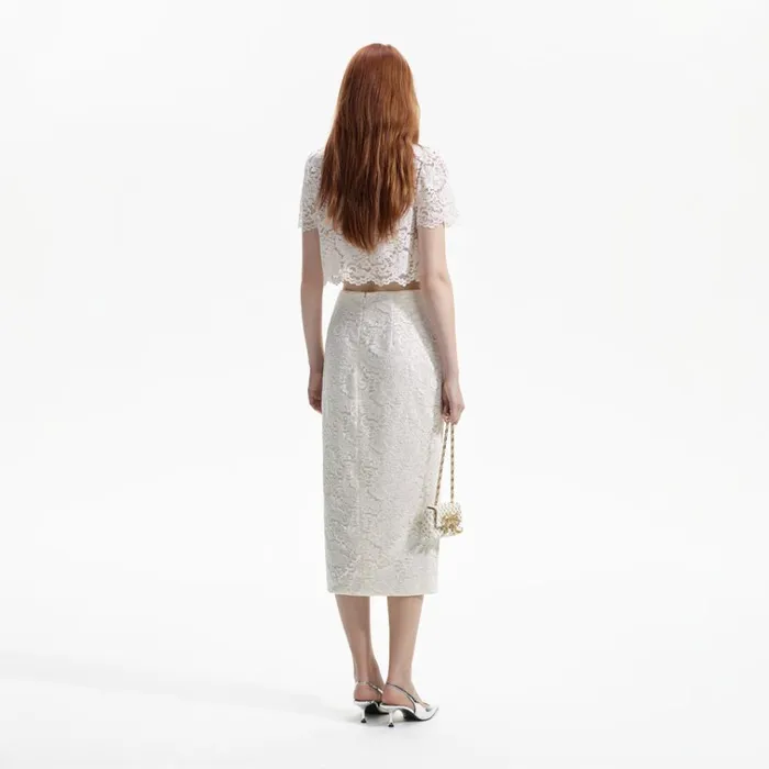 Self Portrait Tops Cream Cord Lace Top 8211 Women Self Portrait Tops Cream Cord Lace Top 8211 Women
