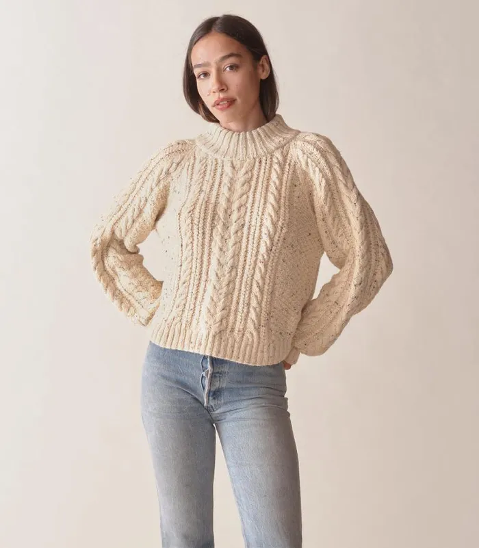 SERENA SWEATER Cream Shop DEN Knitwear