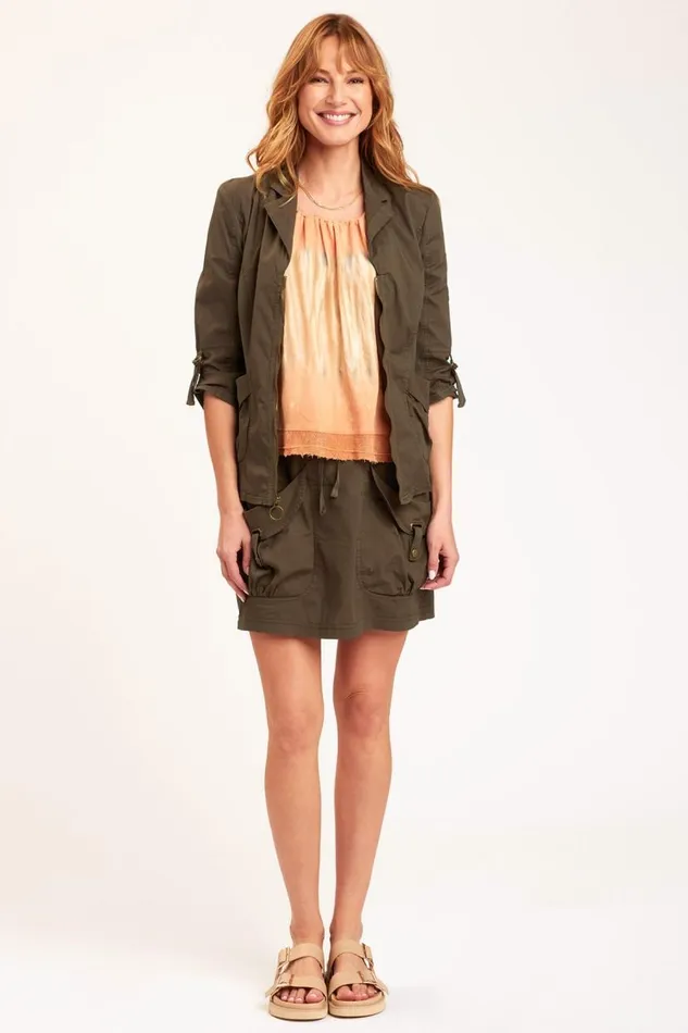 Shirley Mini Skirt Deep Fern Clothing XCVI Skirts