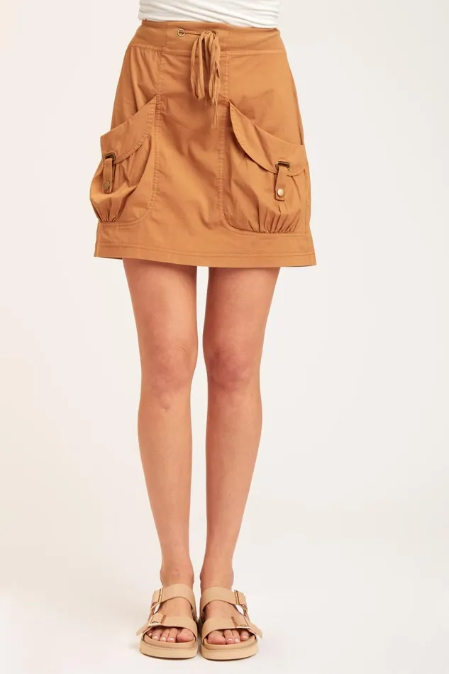 Shirley Mini Skirt Terra Cotta Clothing XCVI Skirts