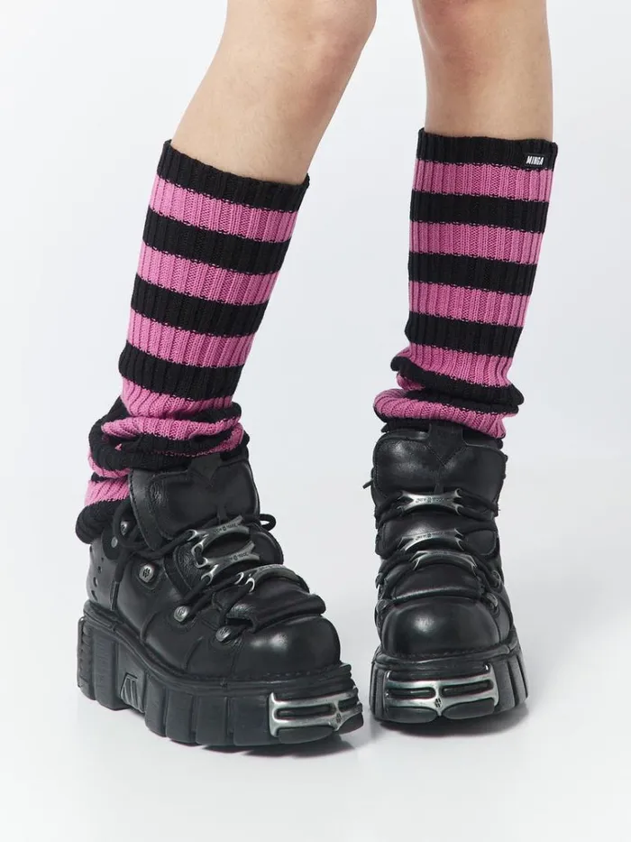 Shop All Striped Up Leg Warmers Minga London Accessories
