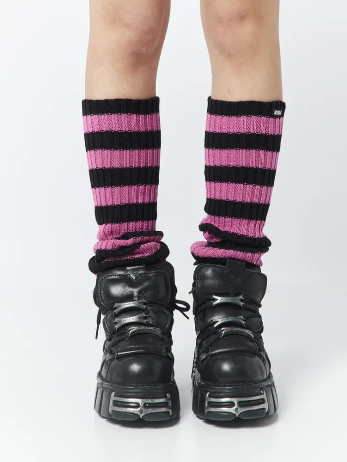 Shop All Striped Up Leg Warmers Minga London Accessories