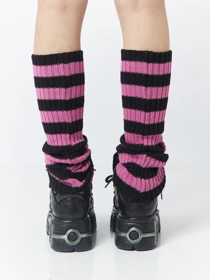 Shop All Striped Up Leg Warmers Minga London Accessories