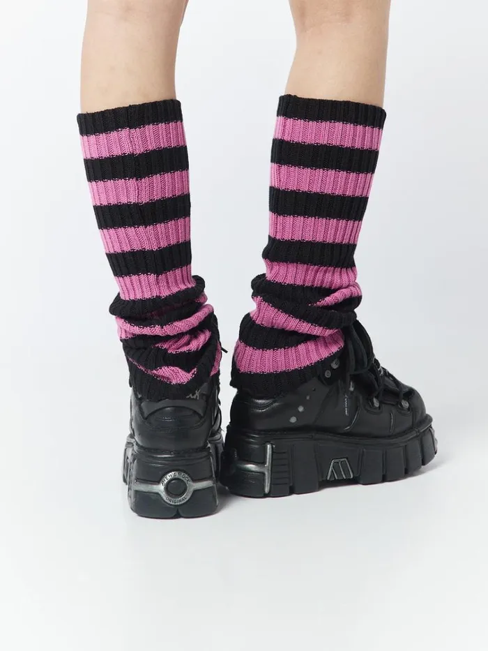 Shop All Striped Up Leg Warmers Minga London Accessories