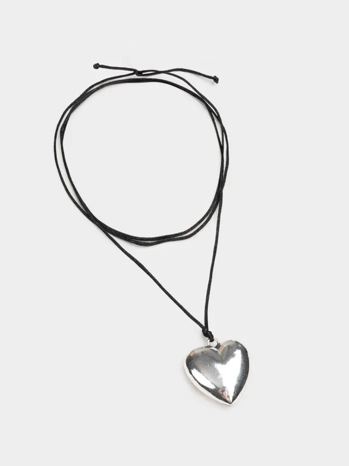 Shop Chunky Heart Pendant Necklace Minga London Accessories