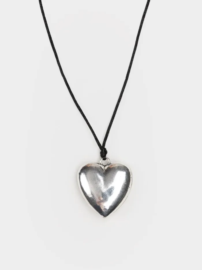 Shop Chunky Heart Pendant Necklace Minga London Accessories