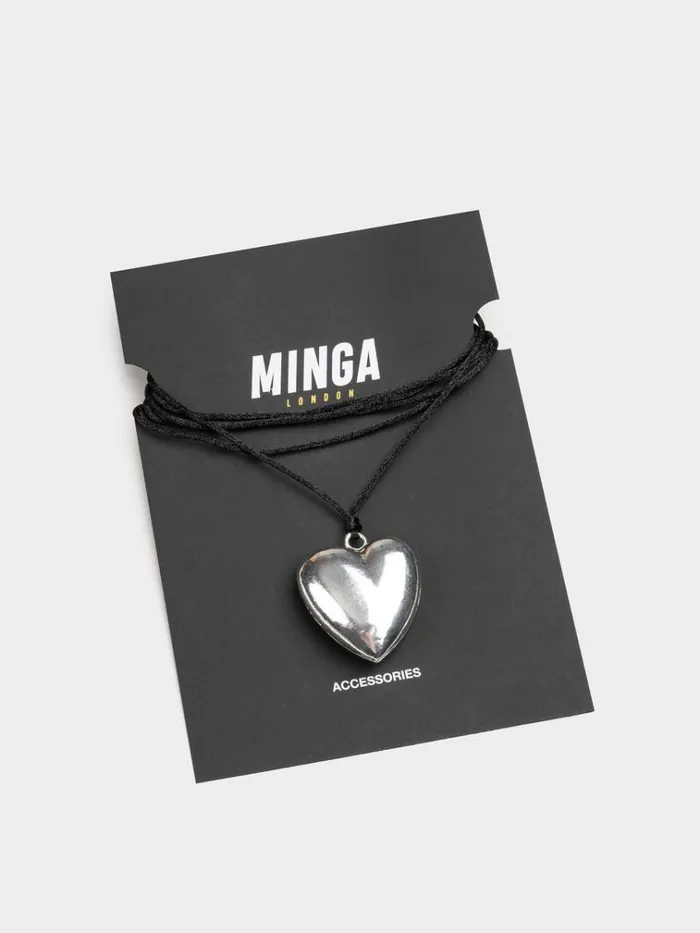 Shop Chunky Heart Pendant Necklace Minga London Accessories