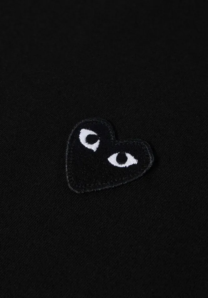 Shop COMME DES GARCONS PLAY BLACK HEART LONG SLEEVE Black MKI MIYUKI ZOKU TShirts