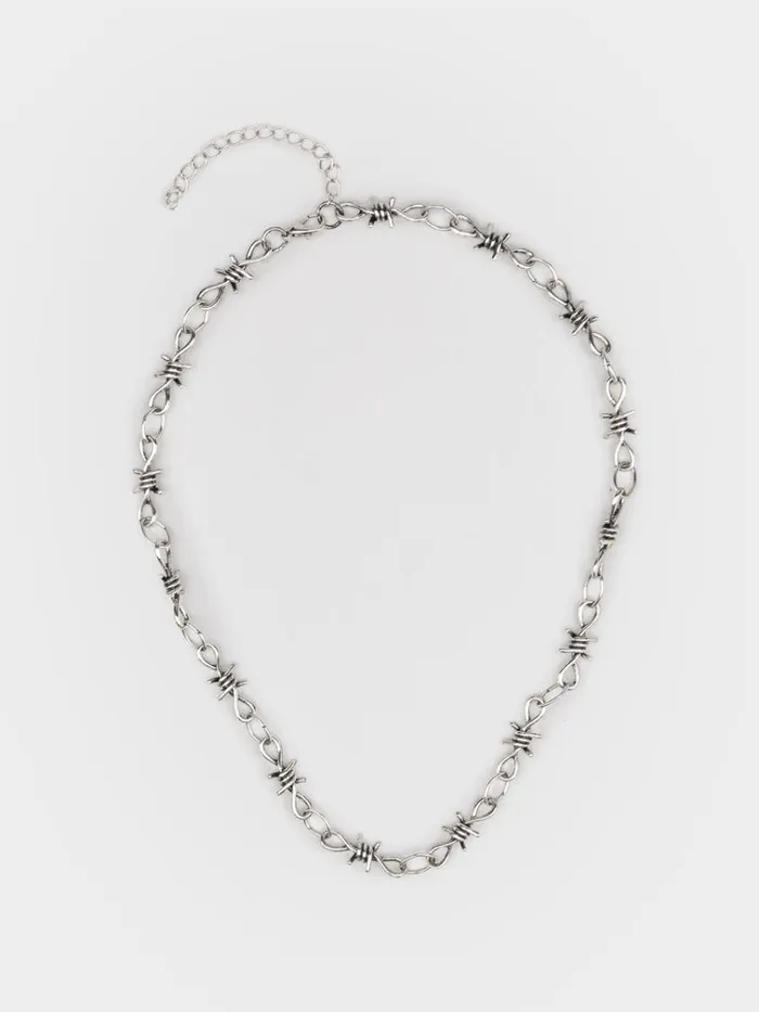 Shop Crown Of Thorns Silver Necklace Set Minga London Accessories
