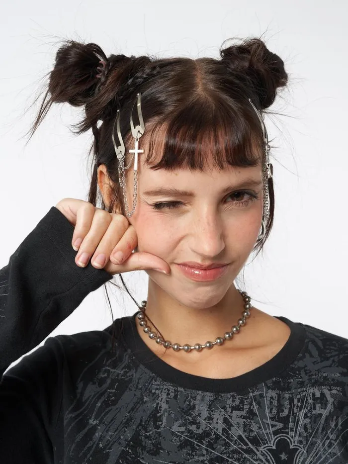 Shop Cyber Angel Hair Clips Set Minga London Accessories