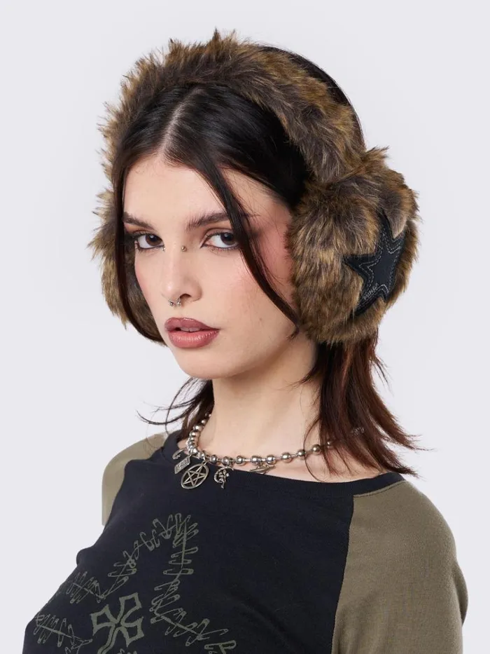 Shop Fuzzy Star Earmuffs Minga London Accessories