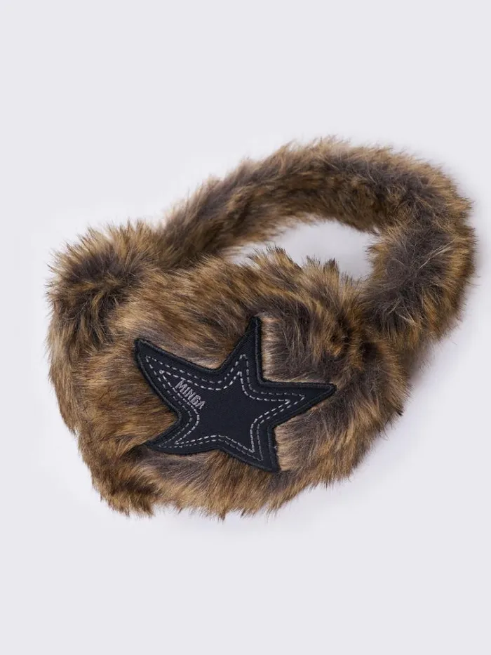 Shop Fuzzy Star Earmuffs Minga London Accessories