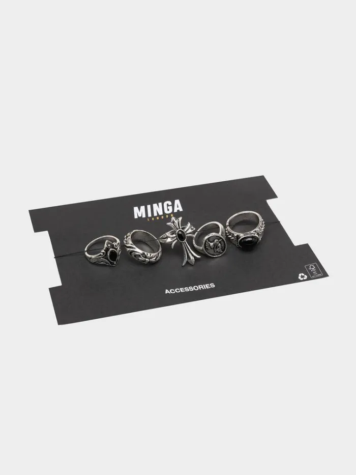 Shop Good Witch 5pc Gothic Ring Set Minga London Accessories