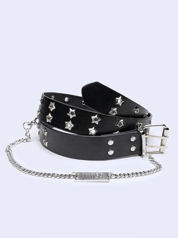 Shop Midnight Star Black Chain Belt Minga London Accessories
