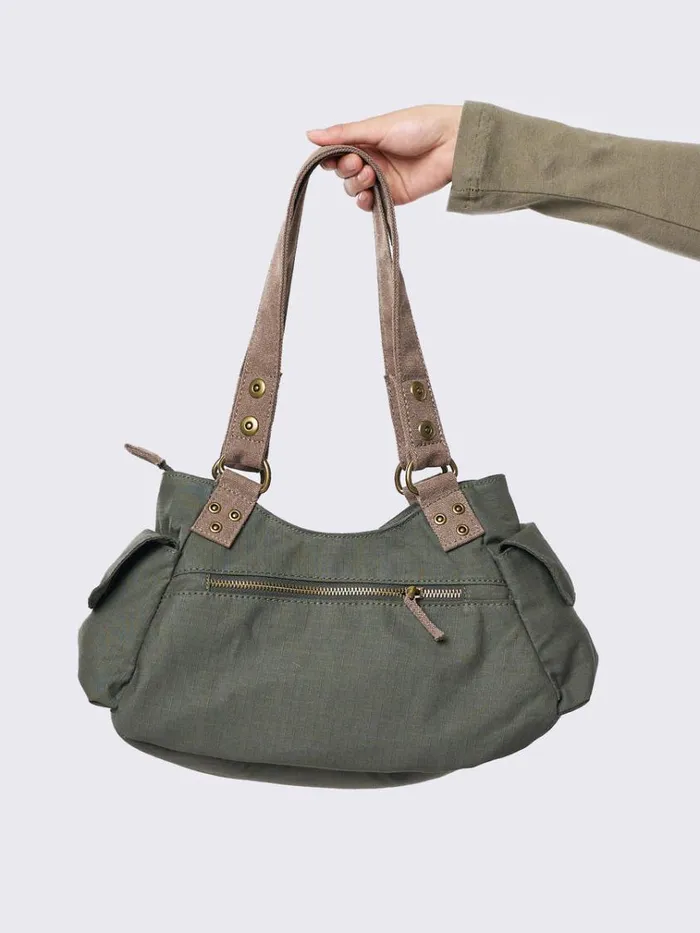 Shop Minga Green Utility Multi Pocket Bag Minga London Accessories